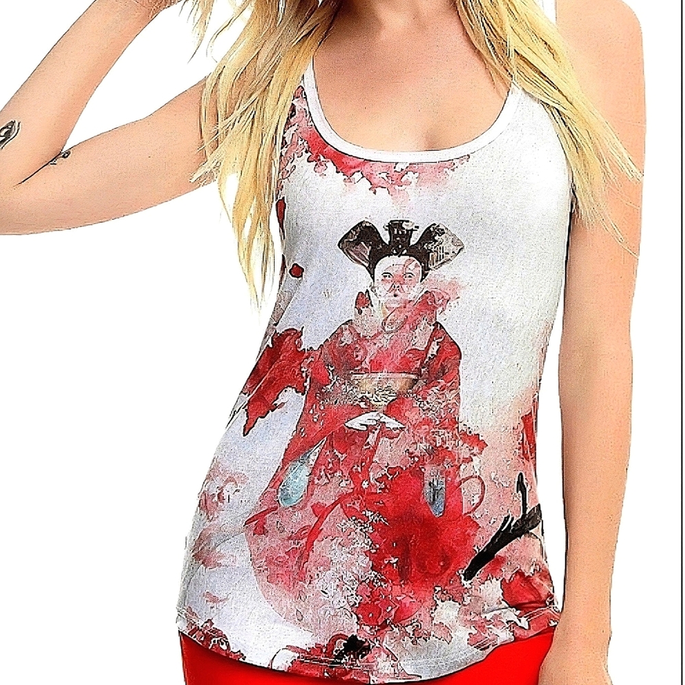 NWT Hot Topic Ghost In The Shell Geisha Tank Top Size Juniors 2X